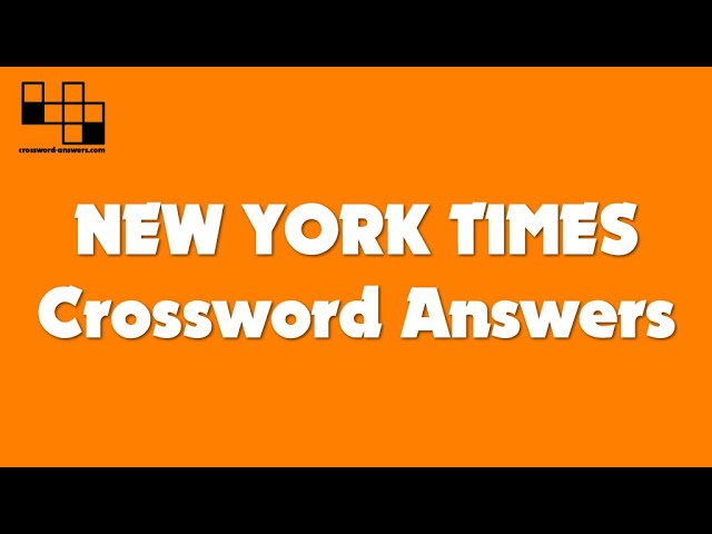 LA Times Crossword Answers Sunday May 15th 2022