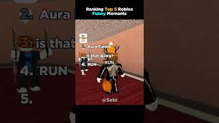 Ranking Top 5 Roblox Funny Moments #roblox #robloxshorts #robloxfunny #shorts #ranking