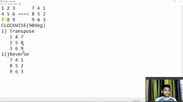rotate matrix clock wise || anti clock wise in 90,180,270,360... degrees ||O(1) space