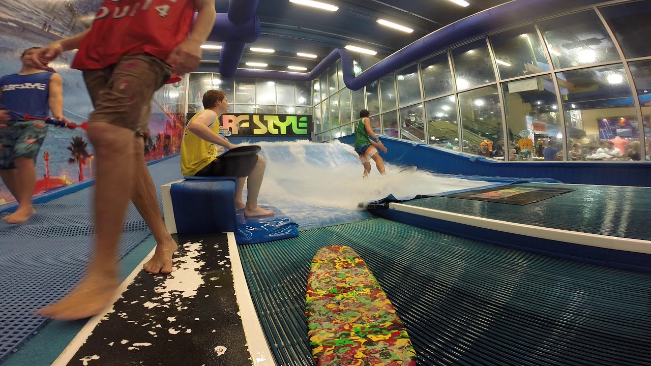 Mens flowboard finals Surf Style Clear Water Beach Florida FlowRider