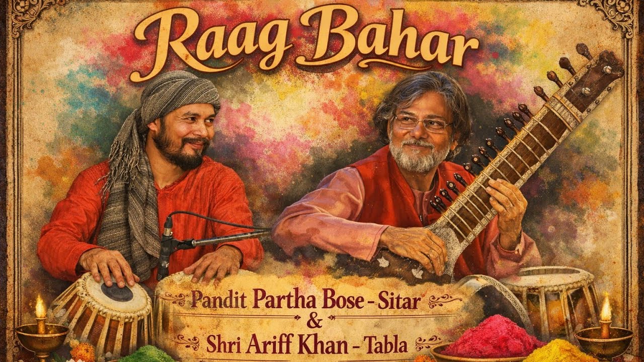 Raag Bahar by Pandit Partha Bose Sitar & Shri Ariff Khan - Tabla #holi #viral 