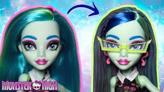 Monster High GHOULIA YELPS Buried Secrets Courtside Fang-out CUSTOM REROOT!