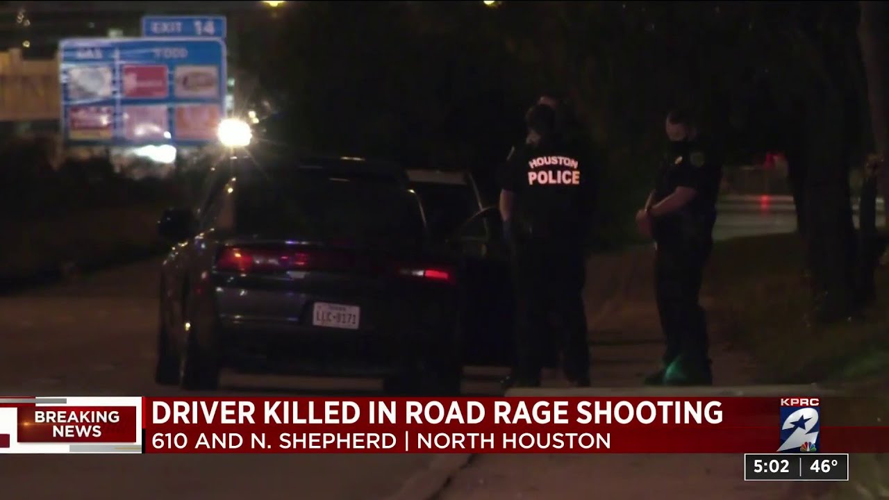 Driver killed in road rage shooting in north Houston, police say - YouTube