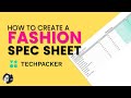 How to add a spec sheet to a tech pack in techpacker