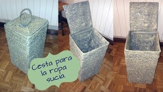 PARA LA ROPA SUCIA - LAUNDRY BASKET - YouTube