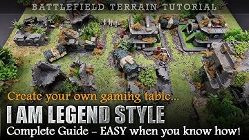 Create Your Own Gaming Table I AM LEGEND STYLE | Warhammer 40K Terrain Tutorial | Complete Guide
