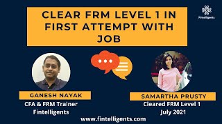 Cleared FRM Level 1 in First Attempt with Job | Tips & Tricks | Journey | Samartha Prusty