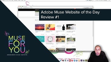 Adobe Muse CC | Review #1 | Ideas and Inspiration | Adobe Muse Website of the Day