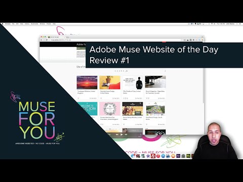 Adobe Muse CC | Review #1 | Ideas and Inspiration | Adobe Muse Website of the Day
