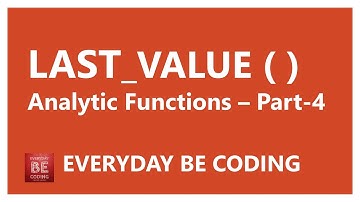 LAST_VALUE Analytic Functions in SQL Server - #4 #SQLServer #LASTVALUE #SQLAnalytics #DataAnalysis