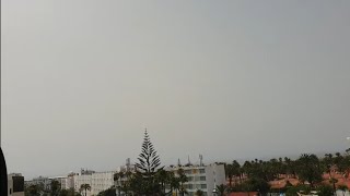 This is a strong Calima in Gran Canaria.