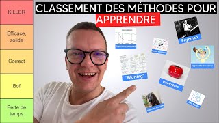 Quelle est la MEILLEURE Technique pour Apprendre et Mémoriser ? [TIERLIST]