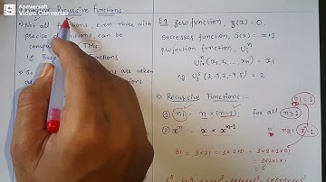 Lec36 Primitive Recursive Functions And Related Theory