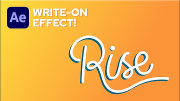 How to Create a Write-On Effect in After Effects