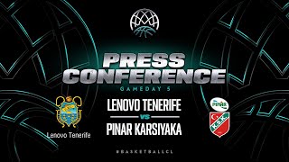 Lenovo Tenerife v Pinar Karsiyaka - Press Conference | BCL 2023