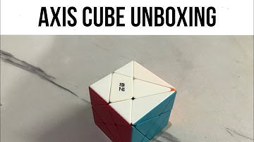 UNBOXING AND SOLVING AXIS CUBE!