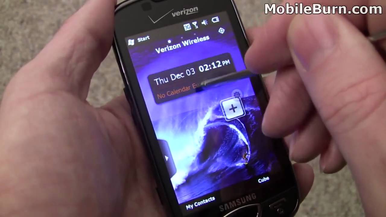 Samsung i920 Omnia II for Verizon - unboxing and first look - YouTube