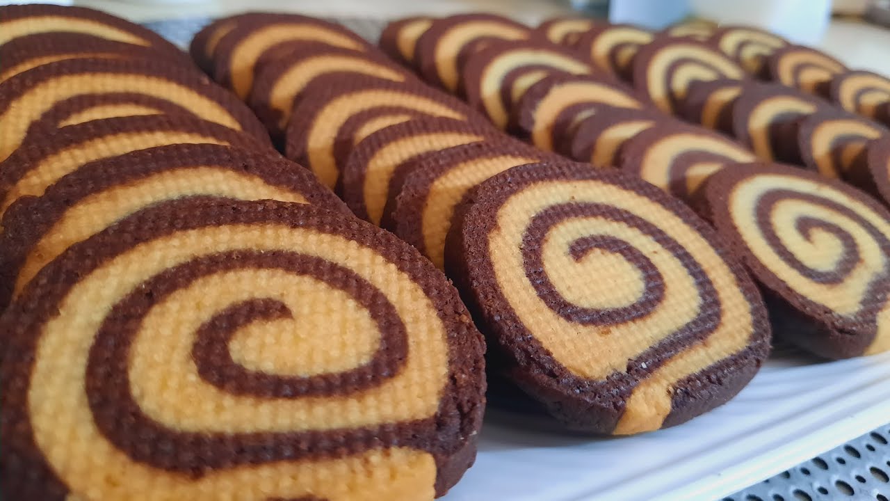 حلويات العيد صابلي بالفانيلا و الكاكاو ناجح من أول تجريبة