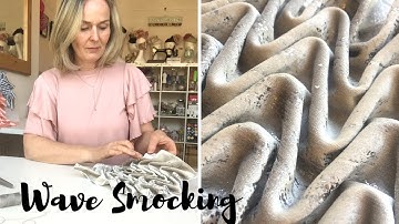 WAVE SMOCKING Fabric Manipulation Technique | Canadian Smocking Tutorial | Didsbury Art Studio
