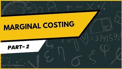 Marginal Costing Part 2 | CVP Analysis |Cost and Management Accounting | B.Com, BBA, UGC NET  |