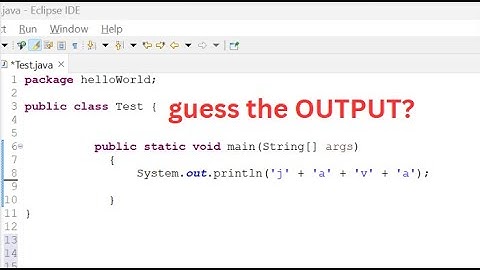 Guess the output of the Java program | Java Programming