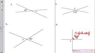 VIDEO Lesson 1B Vertical Angles