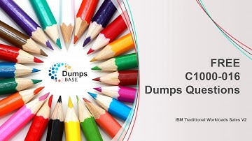 2019 New C1000-016 (IBM Traditional Workloads Sales V2) Exam Dumps