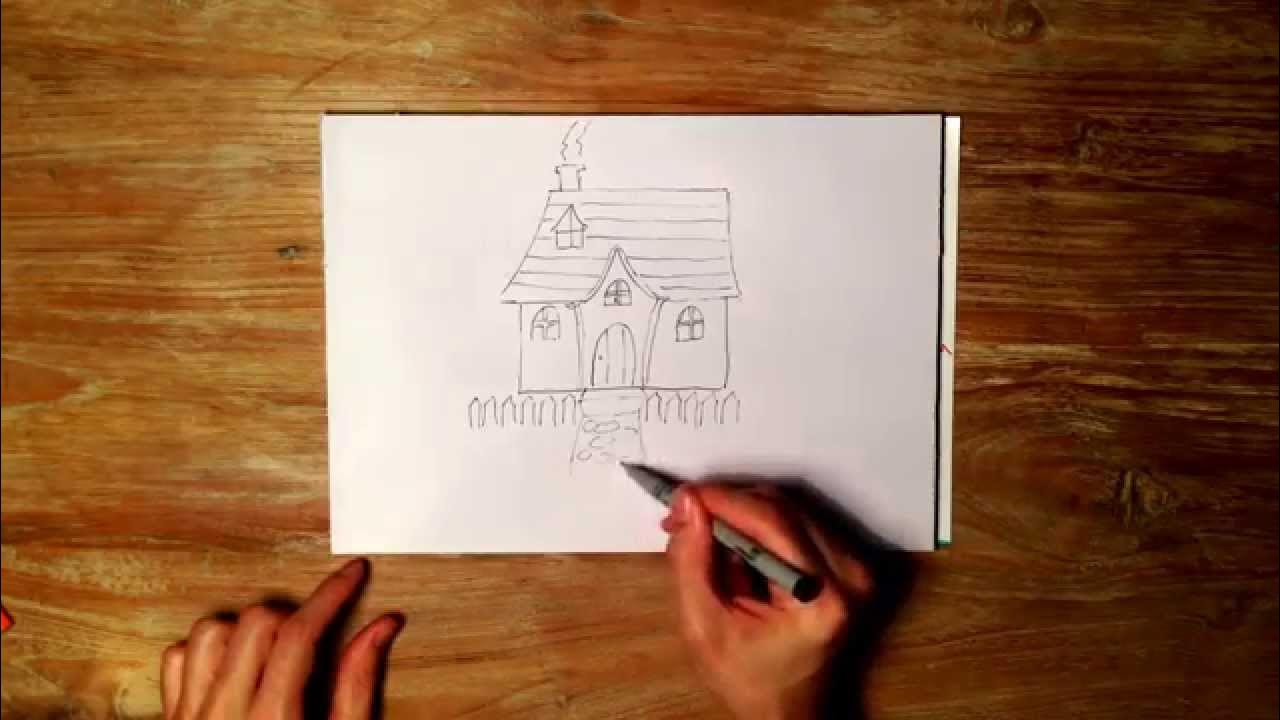 How to Draw a House - YouTube