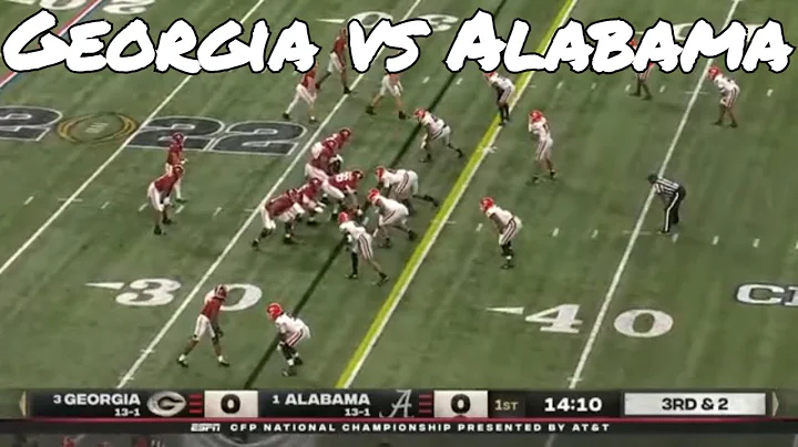2021/2022 NCAAF CFP National Championship Georgia Bulldogs vs Alabama Crimson Tide Amazing Comeback!