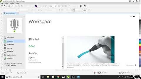 Introduction to Welcome Screen - In CorelDraw X8 - By Amol Gulekar | in Hindi