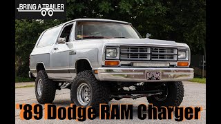 Player Profile 1989 Dodge RAM Charger Video Segment