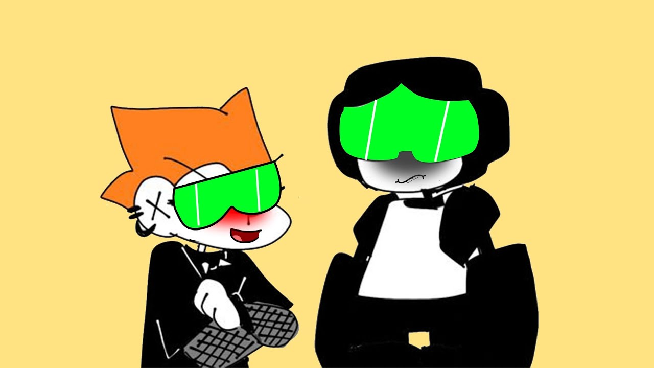 Green glasses meme Pico and Tankman FNF Rule 34 Meme Friday Night