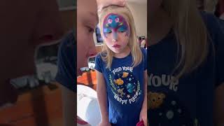 Adorable Dory Face Paint #Cute #Facepaint #Babydory #Dory #Findingdory #Findingnemo #Disneyfan #Art