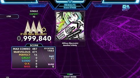 [SM5/DDR] 405nm (Ryu mix) Custom 15 999,840 PFC