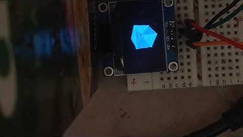 using the undocumented rectangle function of the #ssd1306 to hardware accelerated 3d....