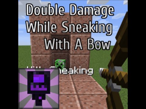 Double Damage While Sneaking With A Bow (Minecraft 1.9) - YouTube