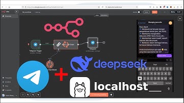 n8n - Basic Telegram  Bot + Deepseek + Ollama Localhost (No Code) | AI Virtual Assistant