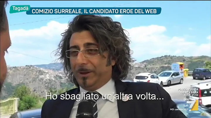 Comizio surreale, il candidato eroe del Web Cofone...