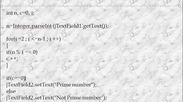 Prime Number using Java NetBean IDE
