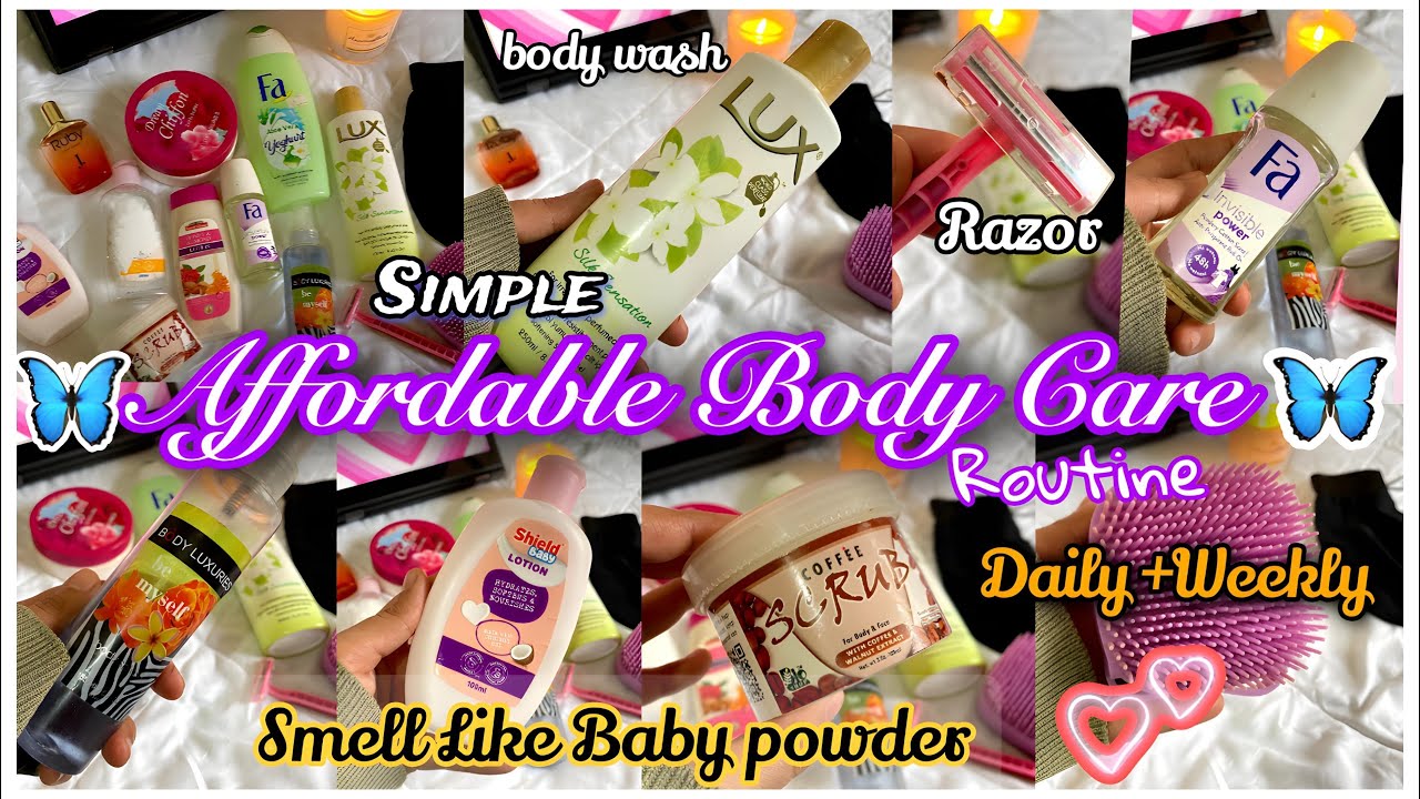 Affordable Body Care Routine After Bath Routine Weekly+Daily bodycareroutine YouTube