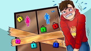 Potřebuji OTEVŘÍT DVEŘE NA ZÁCHOD, ale jsou ZAMČENÉ...😔😔 (12 LOCKS)