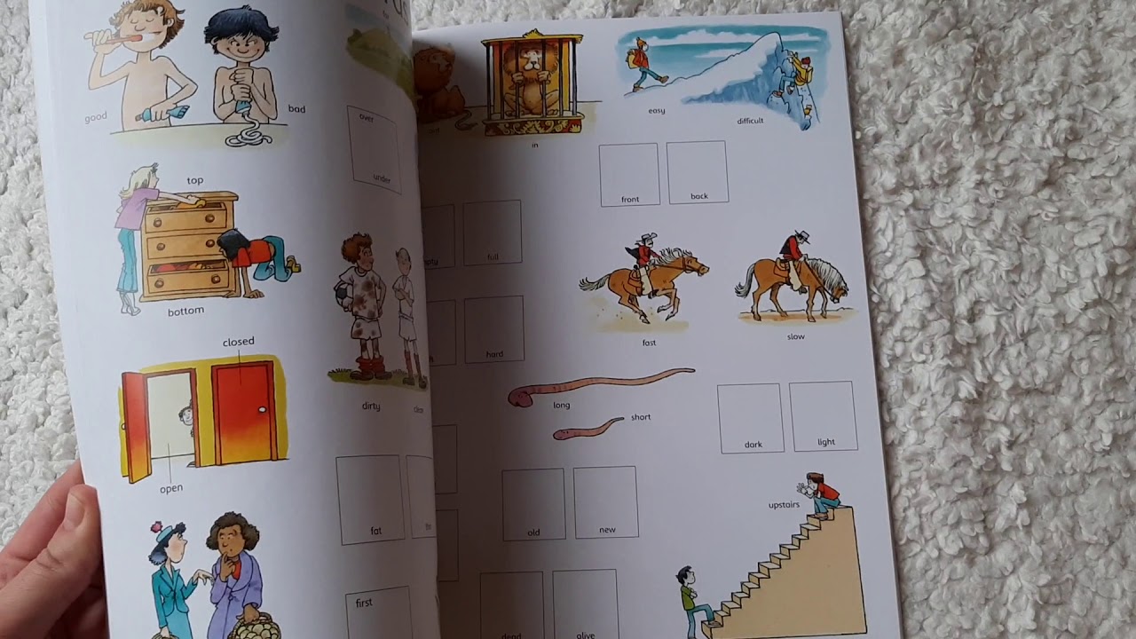 The usborne first thousand words in english sticker book ksi ka z