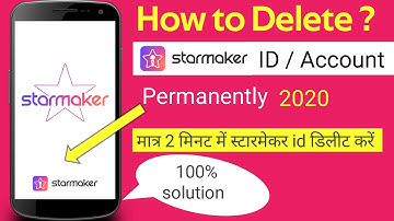 How to delete starmaker id,starmaker id kaise delete kre,starmaker ka account delete kaise kare