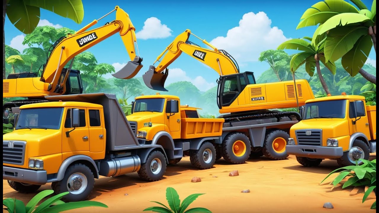 Hickory Dickory Dock – Jungle Adventure Machines | Action Nursery Rhyme ...