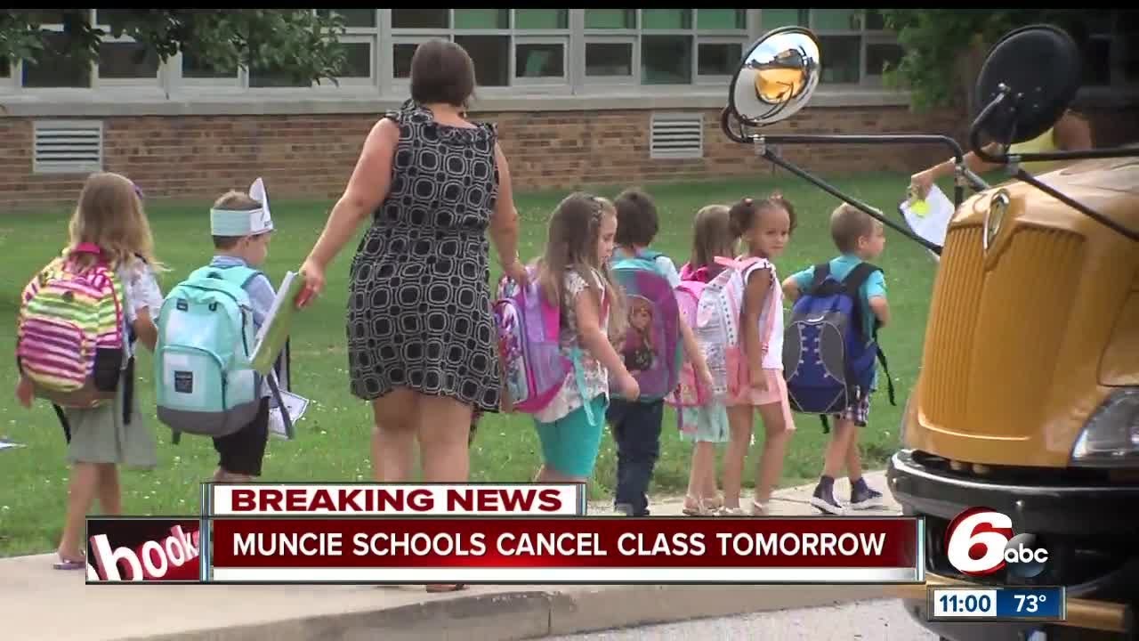 Muncie schools closed due to transportation issues on first day of