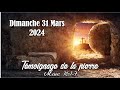 Celr melun  dimanche 31 mars 2024  11h30  le tmoignage de la pierre