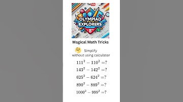 Difference between squares of two consecutive numbers | No calculator!#mathtricks   #matholympiad