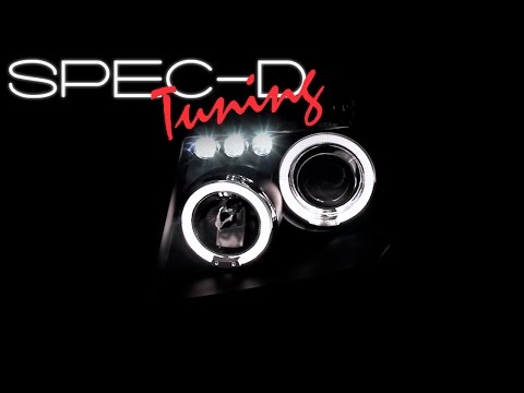 For 05-08 Frontier/05-07 Pathfinder LED Halo Projector Black