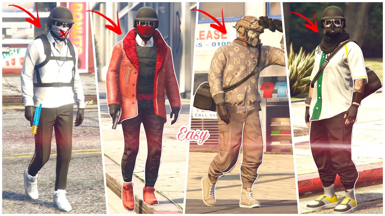 EASY asf 4 * GTA 5 ONLINE (TRYHARD) OUTFITS *FULL TUTORIAL Using ...