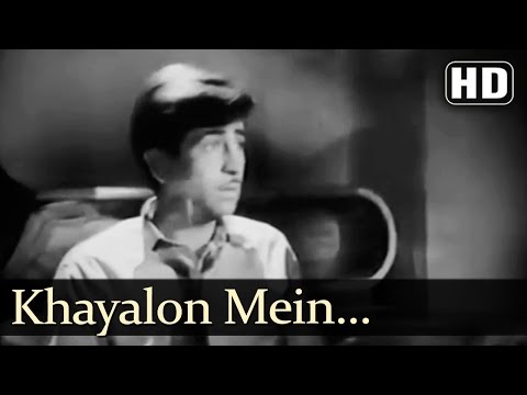 Khayalon Mein Kisi Ke - Bawre Nain Songs - Raj Kapoor - Vijayalaxmi - Mukesh - Geeta Dutt